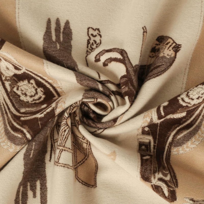 EXTREE Scarfs for Women Pashmina Silky Shawl Wrap for Evening Dressing Blanket Open Front Poncho Cape - Image 2